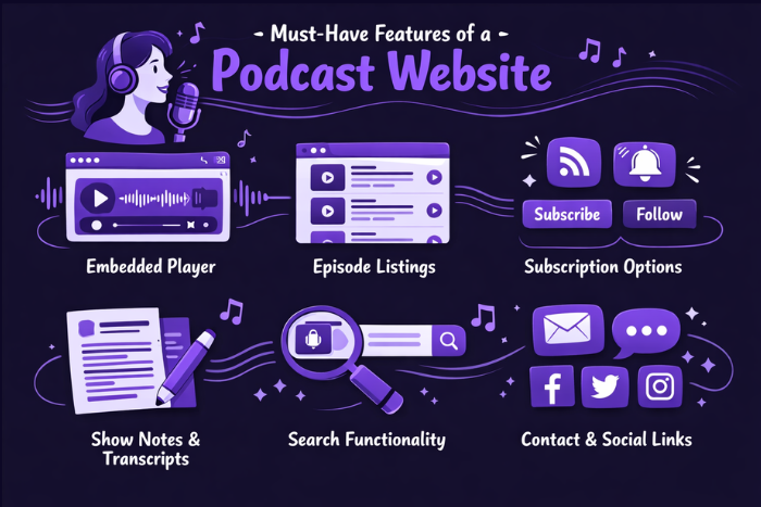 Must-Have Features of a Podcast Website