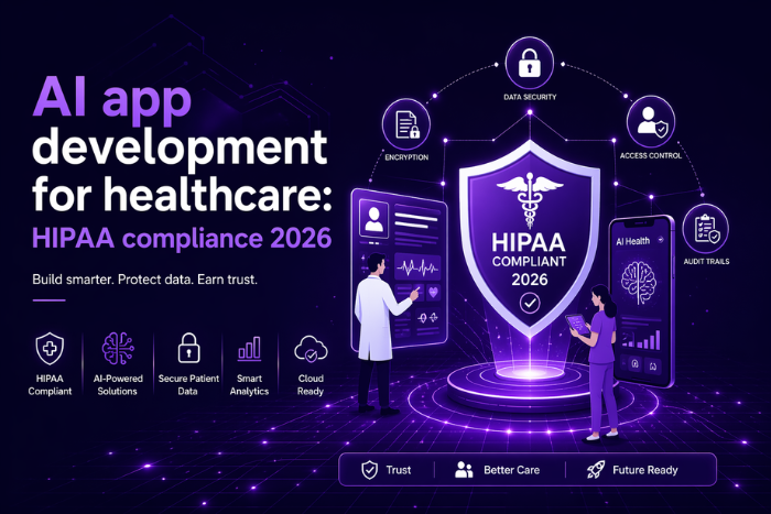 AI app development for healthcare: HIPAA compliance 2026