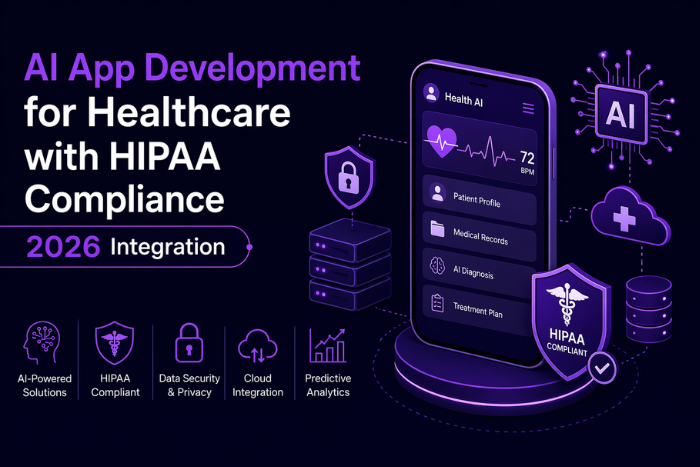 AI app development for healthcare: HIPAA compliance 2026