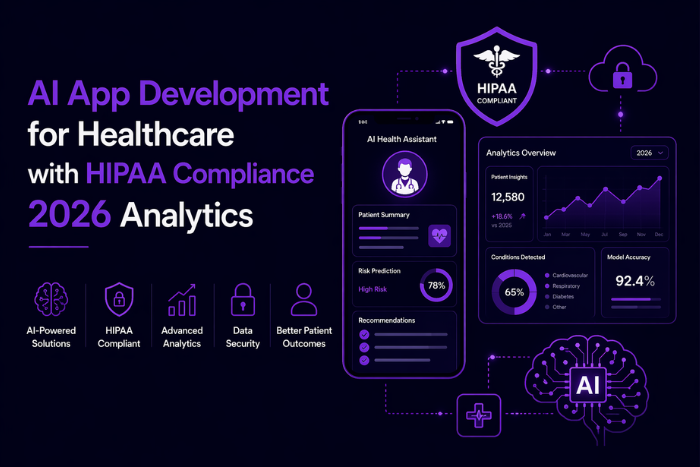 AI app development for healthcare: HIPAA compliance 2026