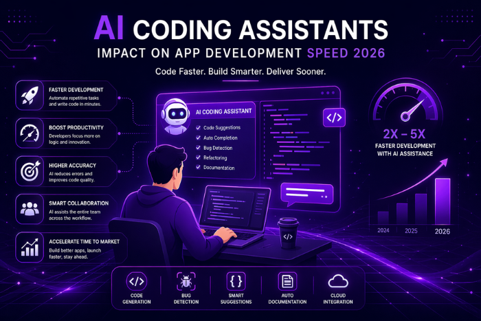 AI coding assistants impact on app development speed 2026