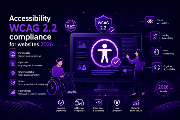 Accessibility WCAG 2.2 compliance for websites 2026