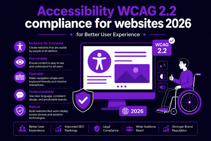Accessibility WCAG 2.2 compliance for websites 2026