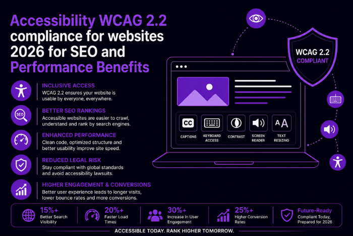 Accessibility WCAG 2.2 compliance for websites 2026
