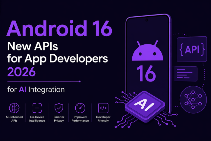 Android 16 new APIs for app developers 2026