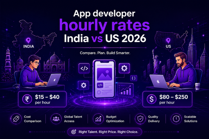 App developer hourly rates India vs US 2026