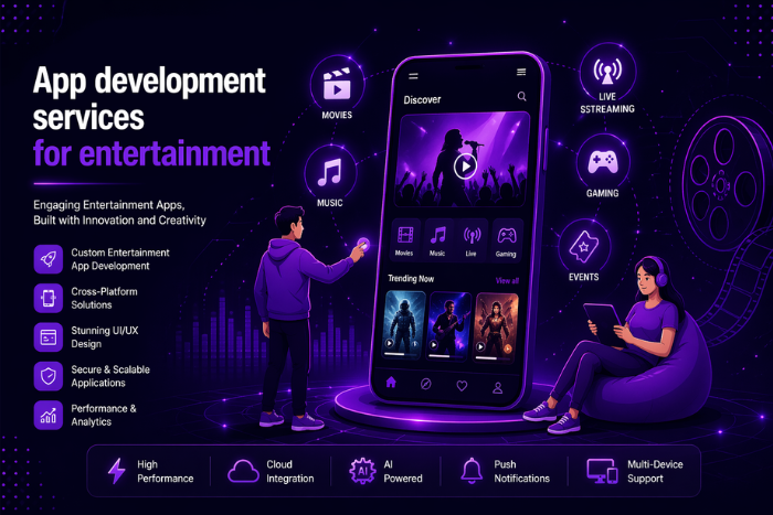 App development services for entertainment