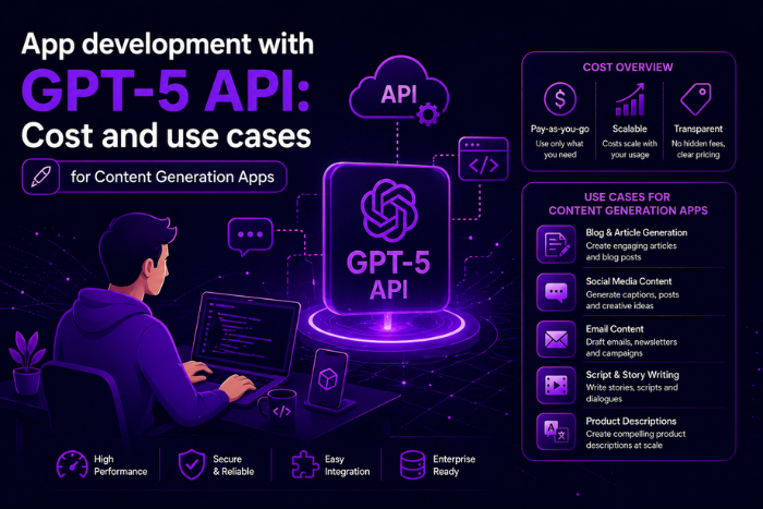 App development with GPT-5 API: Cost and use cases