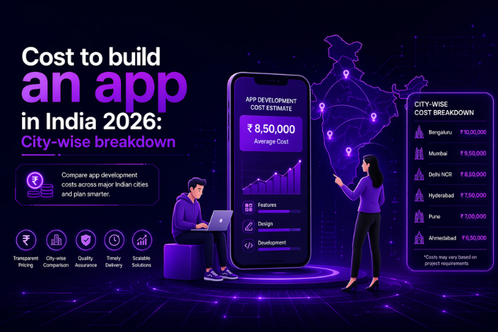 Cost to build an app in India 2026: City-wise breakdown