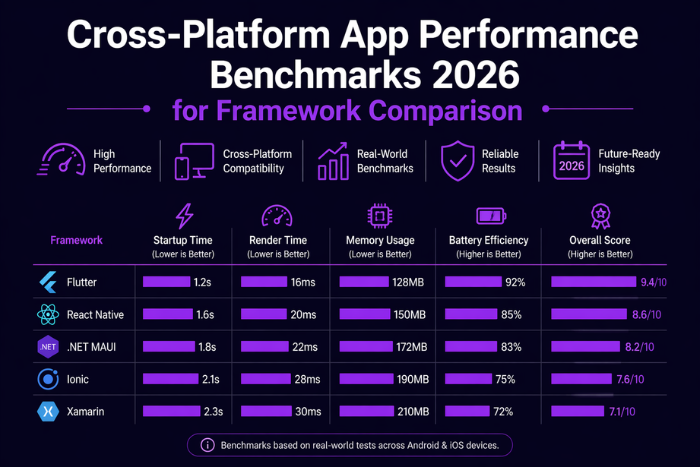 Cross-platform app performance benchmarks 2026