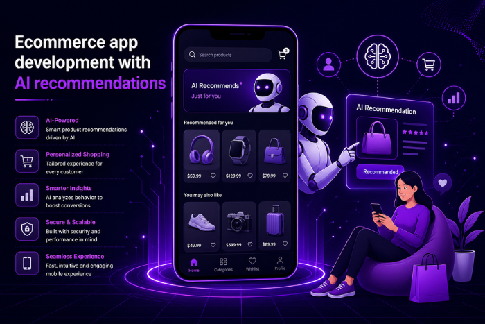 Ecommerce app development with AI recommendations