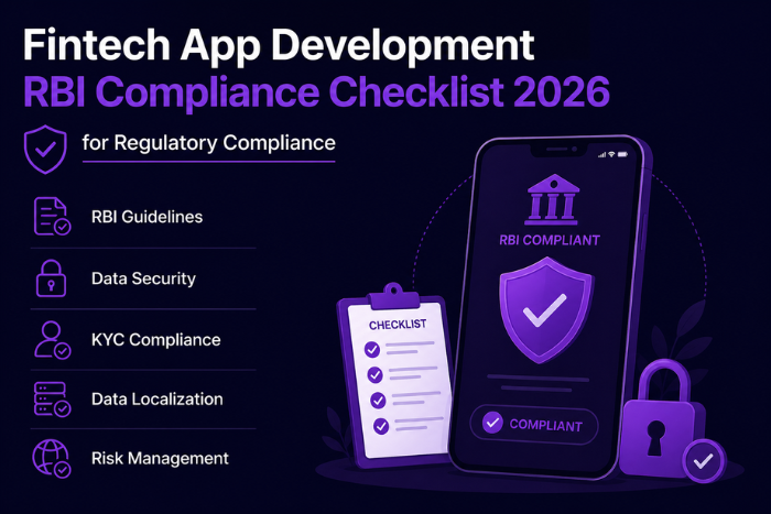 Fintech app development RBI compliance checklist 2026