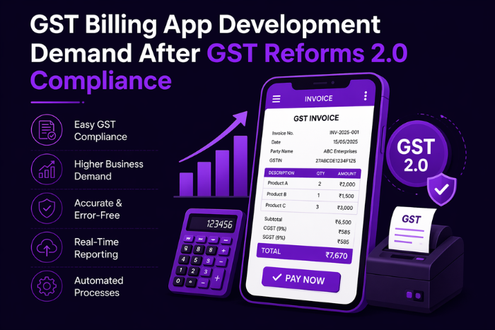 GST billing app development demand after GST Reforms 2.0