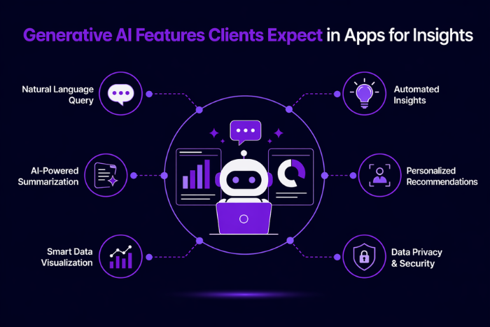 Generative AI features clients expect in apps now
