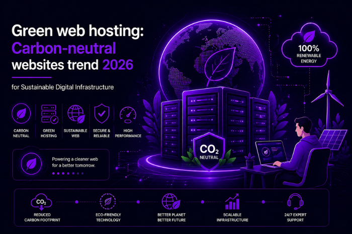 Green web hosting: Carbon-neutral websites trend 2026