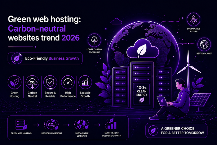 Green web hosting: Carbon-neutral websites trend 2026