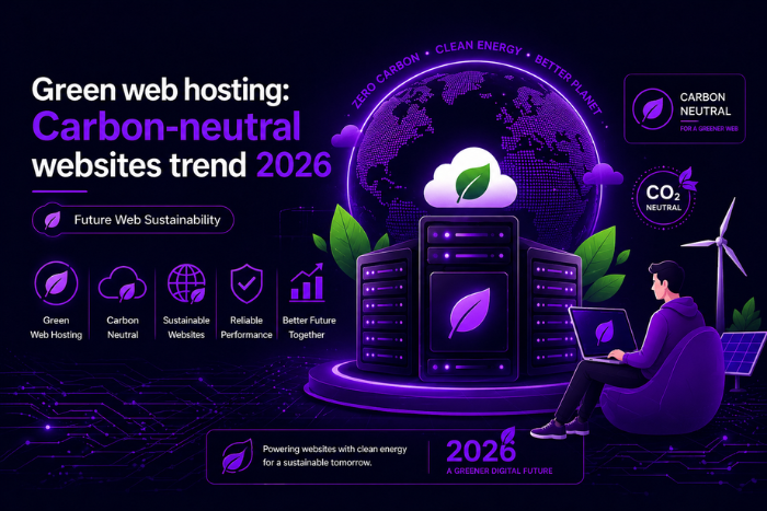Green web hosting: Carbon-neutral websites trend 2026