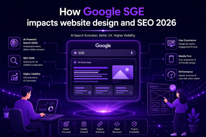 How Google SGE impacts website design and SEO 2026