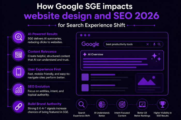 How Google SGE impacts website design and SEO 2026