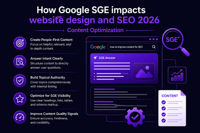 How Google SGE impacts website design and SEO 2026