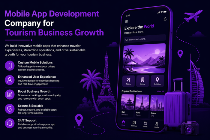 Mobile app development company for tourism