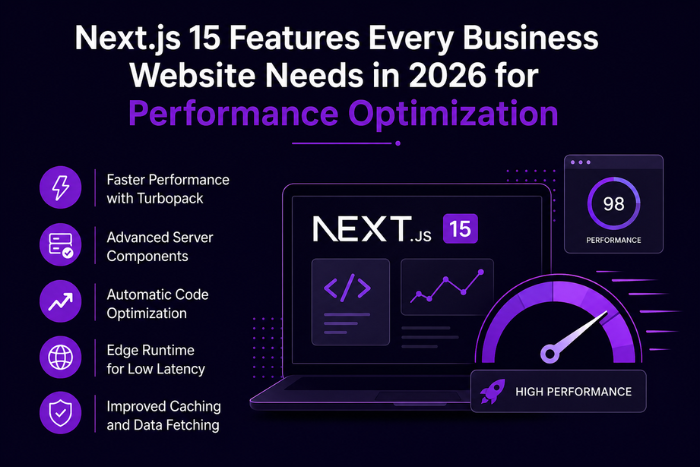 Next.js 15 features every business website needs in 2026