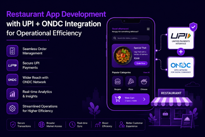 Restaurant app development with UPI + ONDC integration