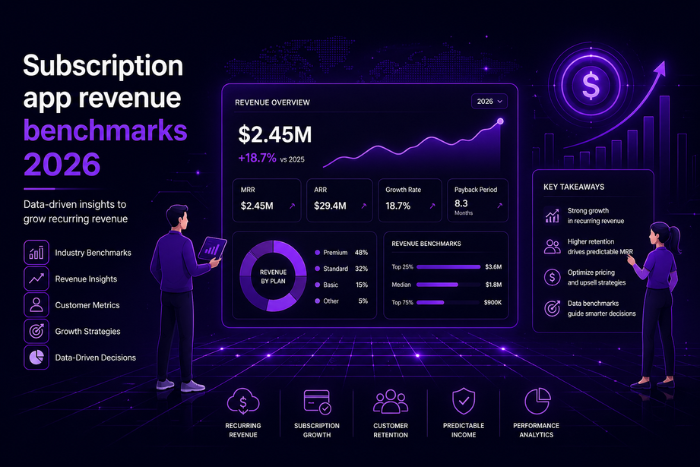 Subscription app revenue benchmarks 2026