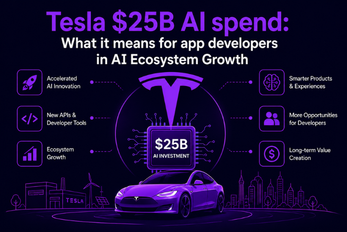 Tesla $25B AI spend: What it means for app developers