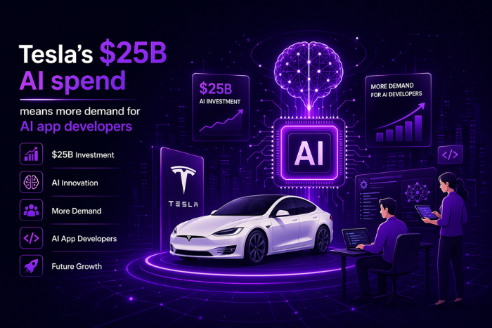 Tesla’s $25B AI spend means more demand for AI app developers