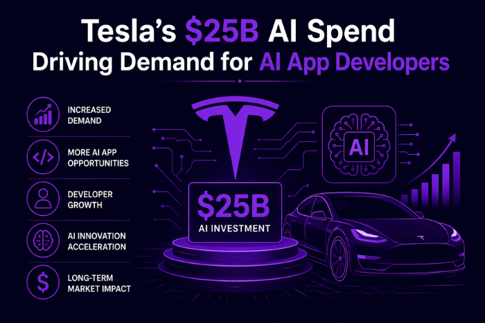 Tesla’s $25B AI spend means more demand for AI app developers