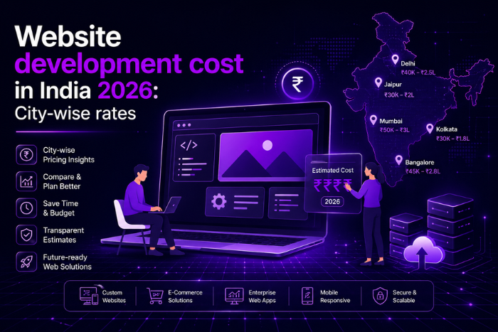 Website development cost in India 2026: City-wise rates