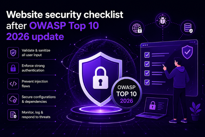 Website security checklist after OWASP Top 10 2026 update