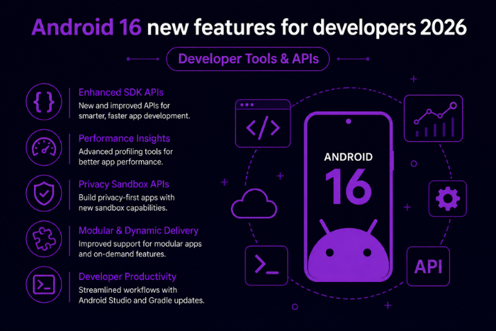 Android 16 new features for developers 2026