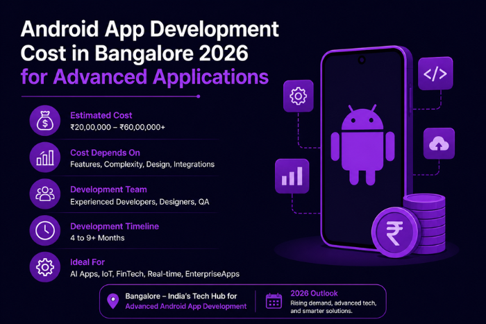 Android app development cost in Bangalore 2026