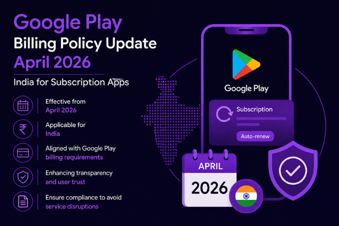 Google Play billing policy update April 2026 India