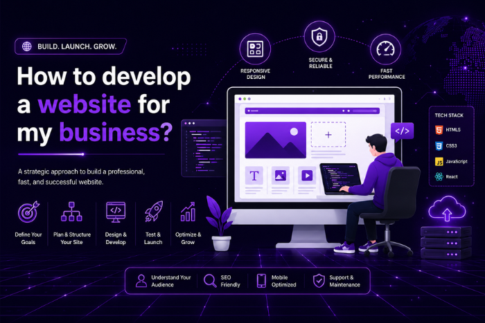 How to develop a website for my business?