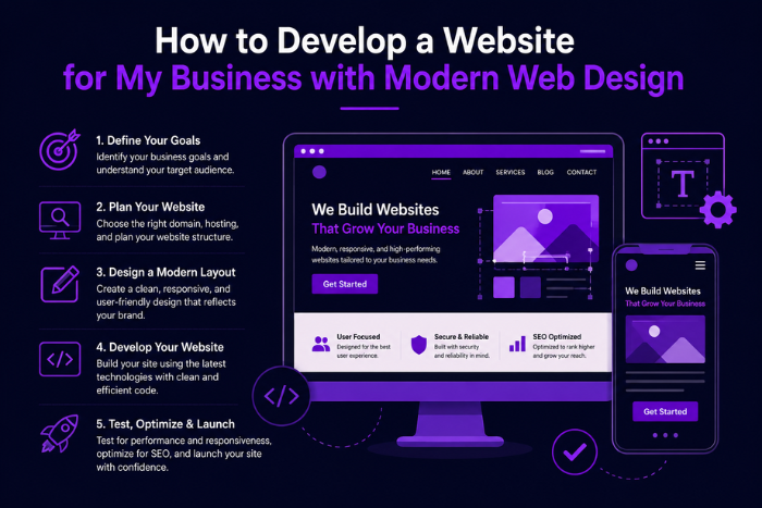 How to develop a website for my business?