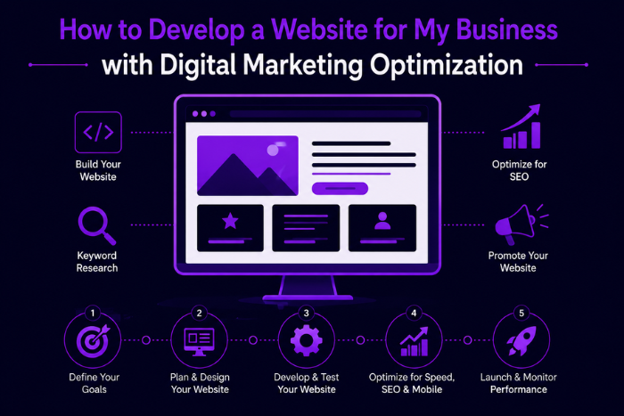 How to develop a website for my business?