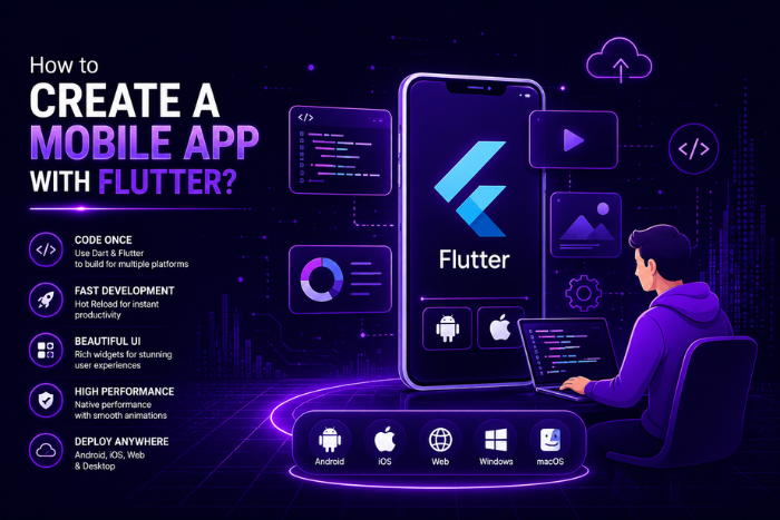 How to create a mobile app with Flutter?