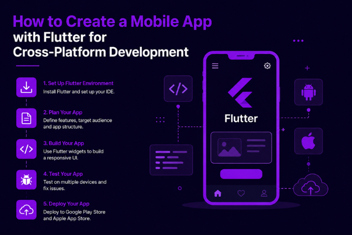 How to create a mobile app with Flutter?