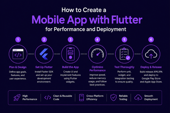 How to create a mobile app with Flutter?