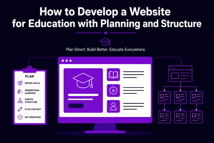 How to develop a website for education?