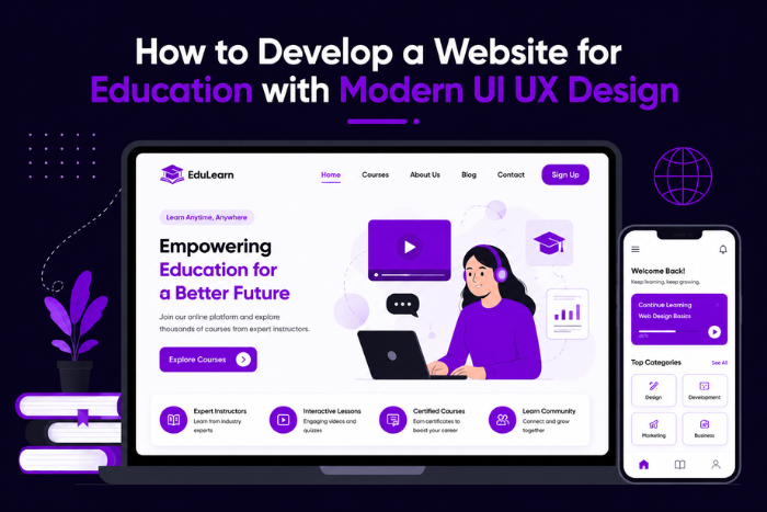 How to develop a website for education?