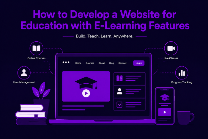 How to develop a website for education?