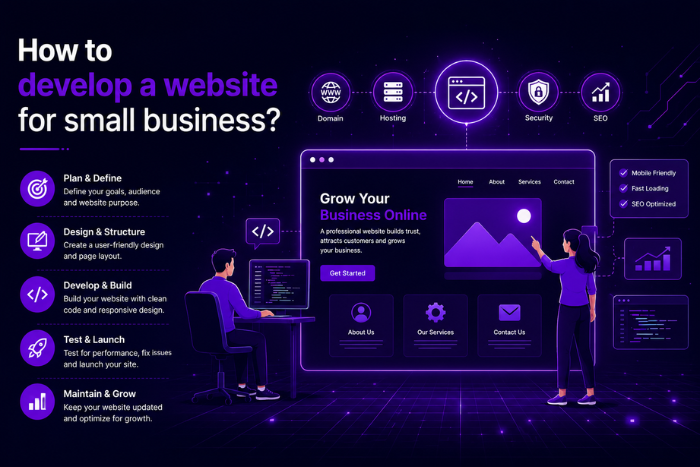 How to develop a website for small business?