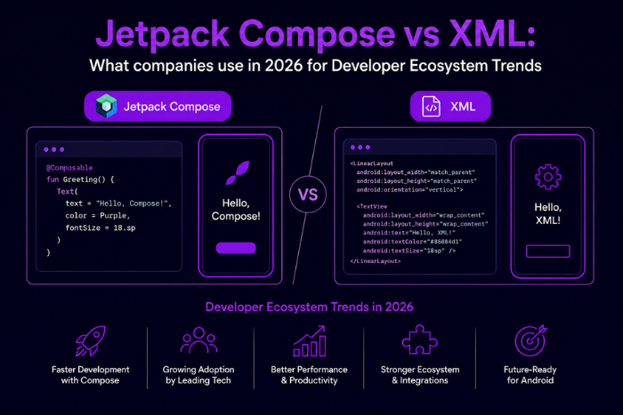 Jetpack Compose vs XML: What companies use in 2026