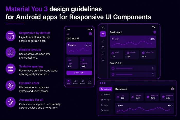 Material You 3 design guidelines for Android apps