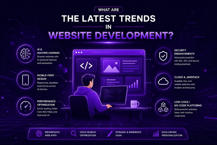 What are the latest trends in website development?