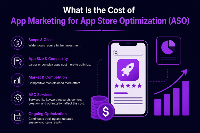 What is the cost of app marketing?